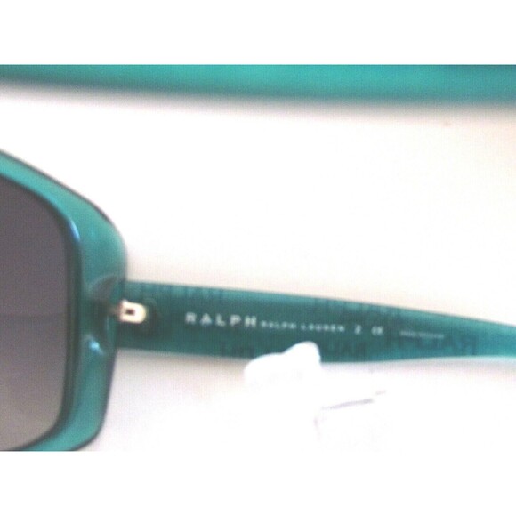 Women's Sunglasses Designer RALPH LAUREN LARGE AQUA FRAME FADE GREY LENS - Picture 11 of 13